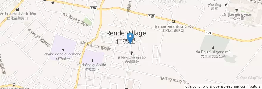 Mapa de ubicacion de 成功牛排 en Taiwán, Taichung, 大里區.