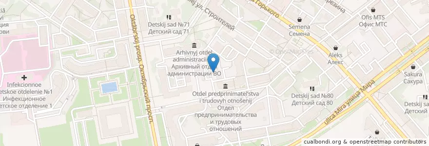Mapa de ubicacion de Владимирский областной специальный дом для ветеранов en Rusia, Distrito Federal Central, Óblast De Vladímir, Городской Округ Владимир.