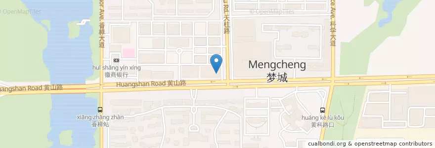 Mapa de ubicacion de 中国民生银行 en China, Anhui, Hefei, 合肥市区, 蜀山区 (Shushan), 合肥国家高新技术产业开发区, 天乐社区.