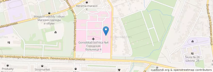 Mapa de ubicacion de Аптека en Russland, Föderationskreis Zentralrussland, Oblast Kursk, Курский Район, Городской Округ Курск.
