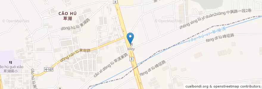 Mapa de ubicacion de kiley en 臺灣, 臺中市, 大里區.