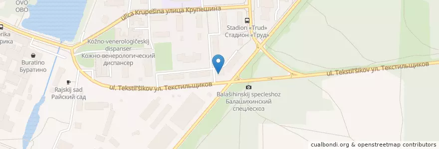 Mapa de ubicacion de Ветеринарная клиника "Астин" en Rusia, Центральный Федеральный Округ, Московская Область, Городской Округ Балашиха.