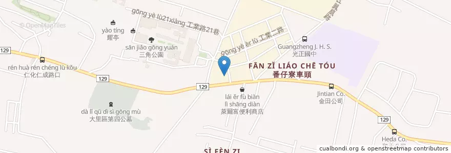 Mapa de ubicacion de 第三救災救護大隊仁化分隊 en Taiwan, Taichung, Dali.