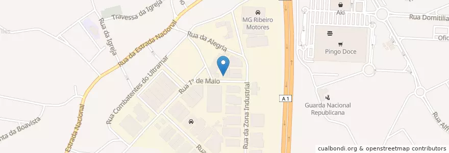 Mapa de ubicacion de COOL Disco en Portugal, Aveiro, Nord, Área Metropolitana Do Porto, Santa Maria Da Feira, Santa Maria Da Feira, Travanca, Sanfins E Espargo.
