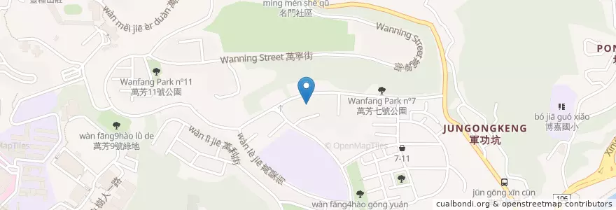 Mapa de ubicacion de 紋鳴號 en Taiwan, 新北市, Taipé, 文山區.