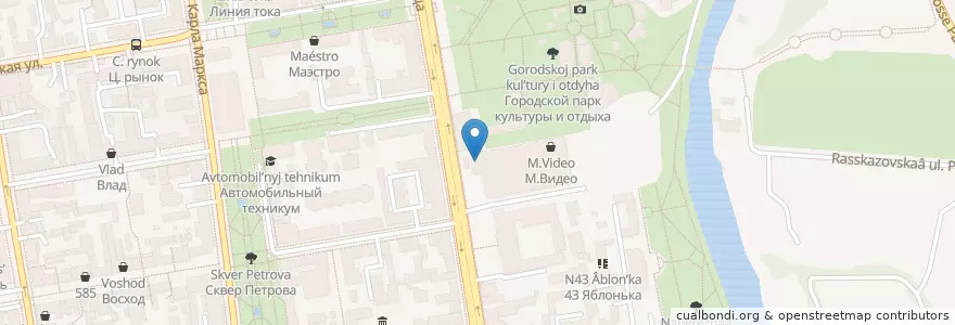 Mapa de ubicacion de Макдоналдс en Rusia, Distrito Federal Central, Óblast De Tambov, Тамбовский Район, Городской Округ Тамбов.