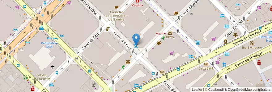 Mapa de ubicacion de 363 - Bruc 20 en Espanha, Catalunha, Barcelona, Barcelonès, Barcelona.