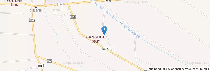 Mapa de ubicacion de 二崙鄉 en 臺灣, 臺灣省, 雲林縣, 二崙鄉.