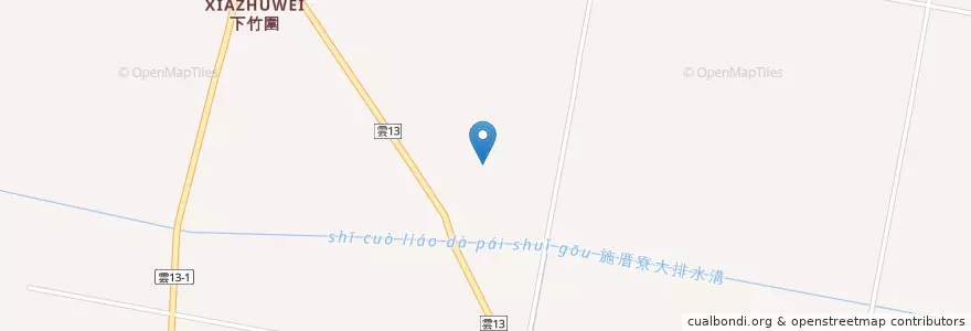 Mapa de ubicacion de 崙背鄉 en تایوان, 臺灣省, 雲林縣, 崙背鄉.