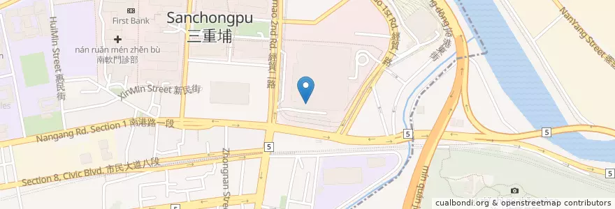 Mapa de ubicacion de 南港展覽館 en Taiwan, New Taipei, Taipei, Nangang District.