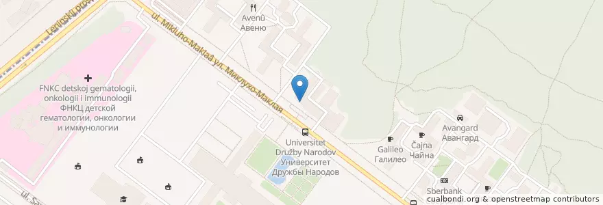 Mapa de ubicacion de Subway en Russia, Distretto Federale Centrale, Москва, Юго-Западный Административный Округ, Обручевский Район.