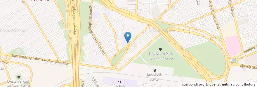 Mapa de ubicacion de طباخی en ایران, استان تهران, شهرستان تهران, تهران, بخش مرکزی شهرستان تهران.