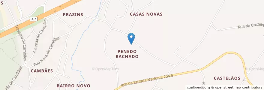 Mapa de ubicacion de Avidos e Lagoa en Португалия, Северный, Ave, Braga, Vila Nova De Famalicão, Avidos E Lagoa.