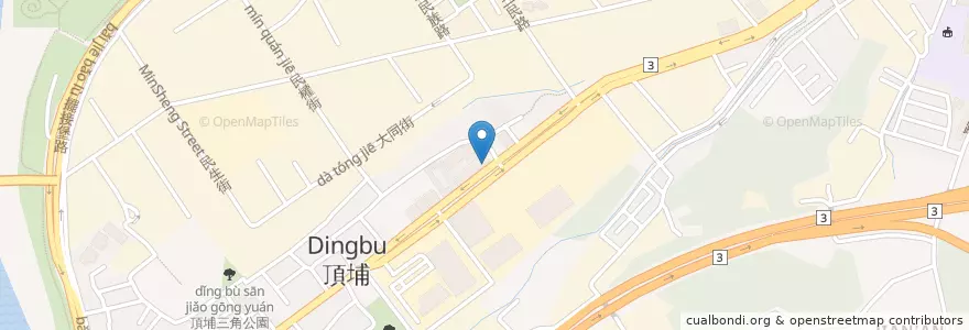 Mapa de ubicacion de 麵 拉麵 水餃 en Tayvan, 新北市, 土城區.