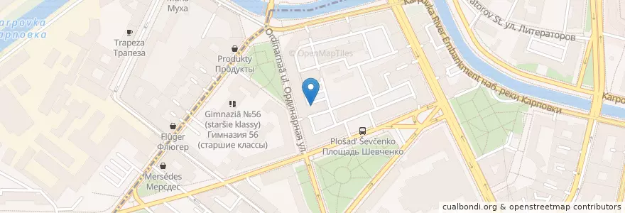 Mapa de ubicacion de Абис-2 en Russia, Northwestern Federal District, Leningrad Oblast, Saint Petersburg, Petrogradsky District, Округ Аптекарский Остров.