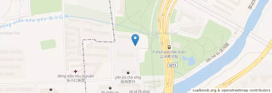 Mapa de ubicacion de 中国建设银行 en China, Peking, Hebei, 朝阳区 / Chaoyang.