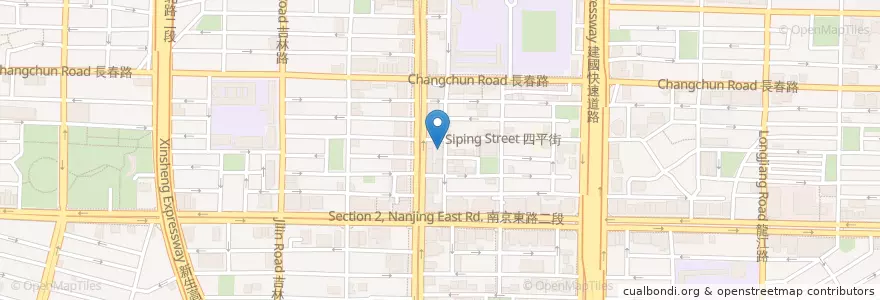 Mapa de ubicacion de 港仔找茶 en تايوان, تايبيه الجديدة, تايبيه, 中山區.