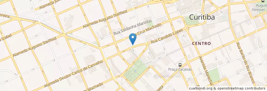 Mapa de ubicacion de Maru en 巴西, 南部, 巴拉那, Região Geográfica Intermediária De Curitiba, Região Metropolitana De Curitiba, Microrregião De Curitiba, 库里蒂巴.