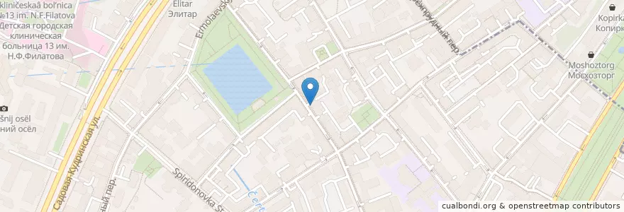 Mapa de ubicacion de Gutai en Russie, District Fédéral Central, Moscou, Центральный Административный Округ, Пресненский Район.