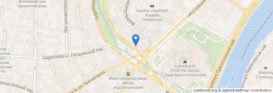 Mapa de ubicacion de Еврофармация en Russia, Distretto Federale Centrale, Москва, Центральный Административный Округ, Район Хамовники.
