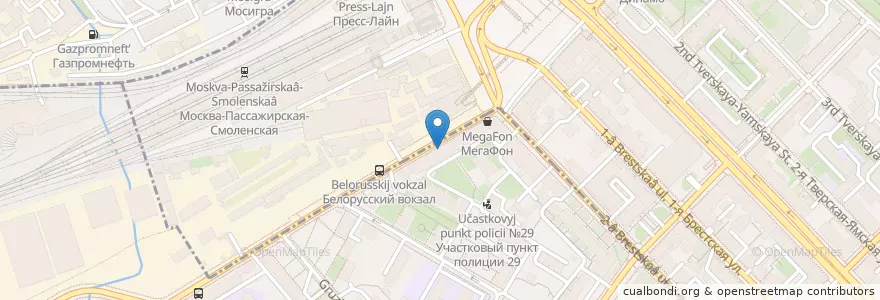 Mapa de ubicacion de Ригла en Rusia, Центральный Федеральный Округ, Москва, Центральный Административный Округ, Тверской Район.