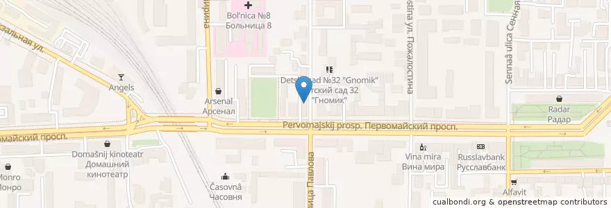 Mapa de ubicacion de Аптека en Rússia, Distrito Federal Central, Рязанская Область, Городской Округ Рязань.