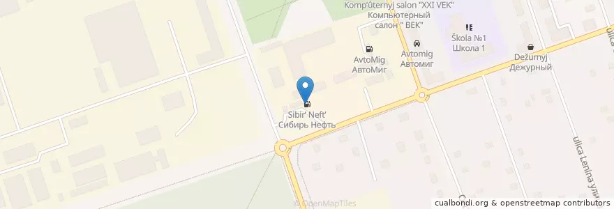 Mapa de ubicacion de Сибирь Нефть en Rusia, Центральный Федеральный Округ, Московская Область, Городской Округ Дубна.