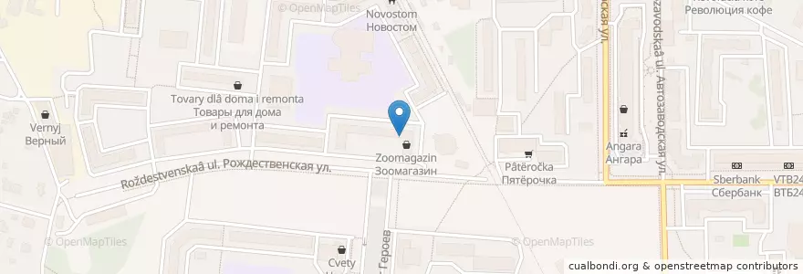 Mapa de ubicacion de Астин en Rusland, Centraal Federaal District, Oblast Moskou, Городской Округ Балашиха.