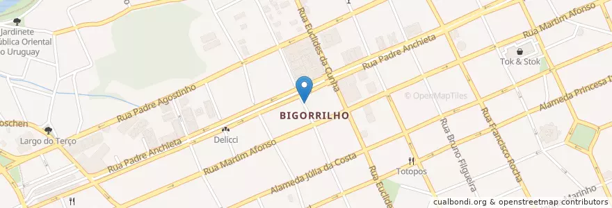 Mapa de ubicacion de Caixa Econômica Federal - Ag Bigorrilho en Brazilië, Regio Zuid, Paraná, Região Geográfica Intermediária De Curitiba, Região Metropolitana De Curitiba, Microrregião De Curitiba, Curitiba.