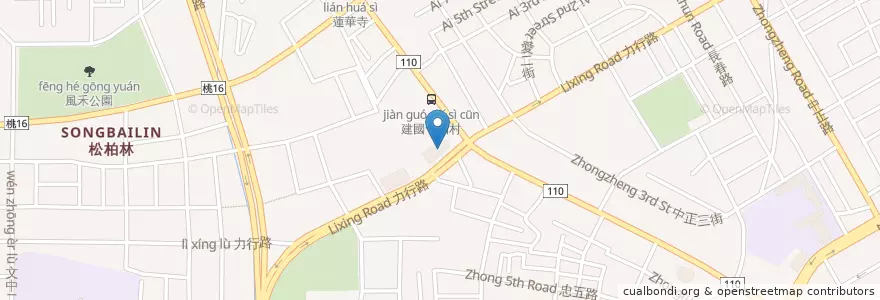 Mapa de ubicacion de 桃園市政府警察局桃園分局 en Taiwan, 桃園市, 桃園區.
