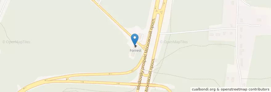 Mapa de ubicacion de Forrest en Rusya Federasyonu, Центральный Федеральный Округ, Voronej Oblastı, Городской Округ Воронеж.