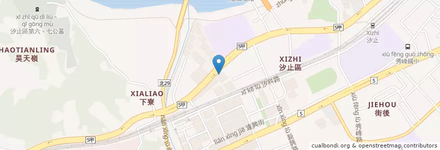 Mapa de ubicacion de 子藝經兒童圍棋學院 en Taiwan, 新北市, 汐止區.