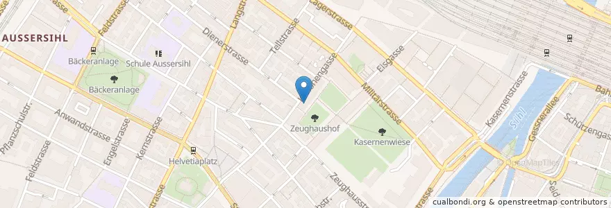 Mapa de ubicacion de Voice + Music Academy Zürich en سويسرا, زيورخ, Bezirk Zürich, Zürich.