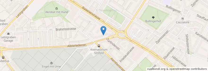 Mapa de ubicacion de ComedyHaus en سويسرا, زيورخ, Bezirk Zürich, Zürich.