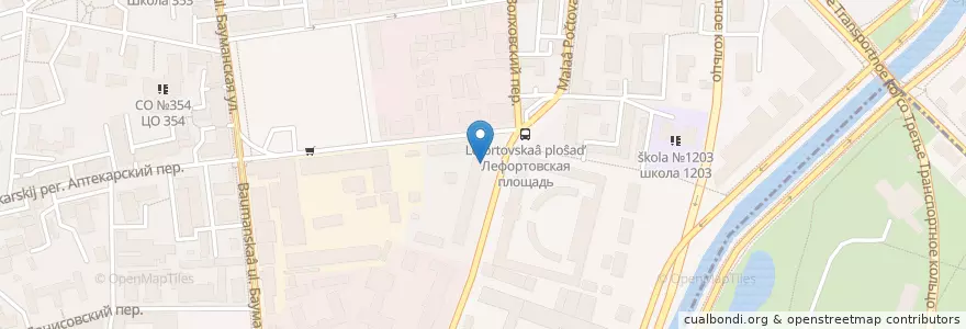 Mapa de ubicacion de Главпирог en Rusia, Distrito Federal Central, Москва, Distrito Administrativo Central, Басманный Район.