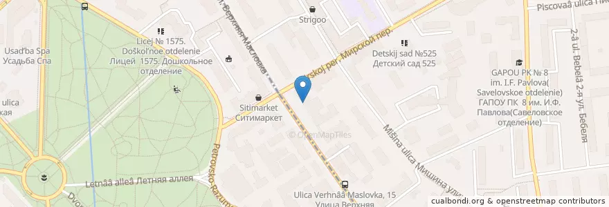 Mapa de ubicacion de Сити кафе en Russia, Distretto Federale Centrale, Москва, Северный Административный Округ, Район Аэропорт.