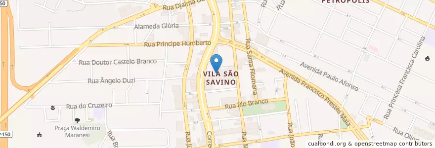 Mapa de ubicacion de Subway en البَرَازِيل, المنطقة الجنوبية الشرقية, ساو باولو, Região Geográfica Intermediária De São Paulo, Região Metropolitana De São Paulo, Região Imediata De São Paulo, São Bernardo Do Campo.