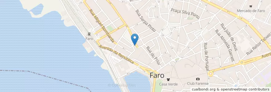 Mapa de ubicacion de Cabaret en پرتغال, Algarve, Algarve, فارو, فارو, فارو.