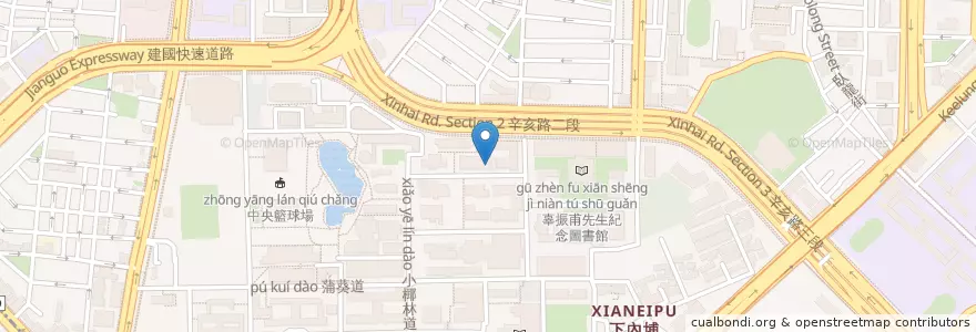 Mapa de ubicacion de 視小劇場 en 타이완, 신베이 시, 타이베이시, 다안 구.