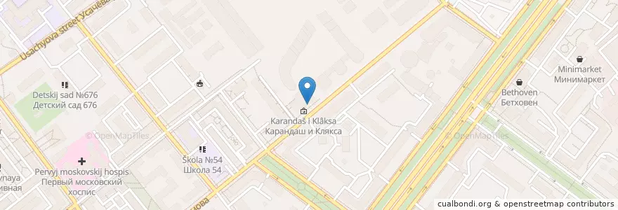 Mapa de ubicacion de ОЧАG en ロシア, 中央連邦管区, モスクワ, Центральный Административный Округ, Район Хамовники.