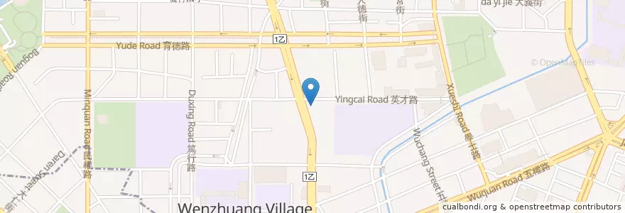 Mapa de ubicacion de 台灣中油_大雅路直營店 en Taiwan, Taichung, 北區.