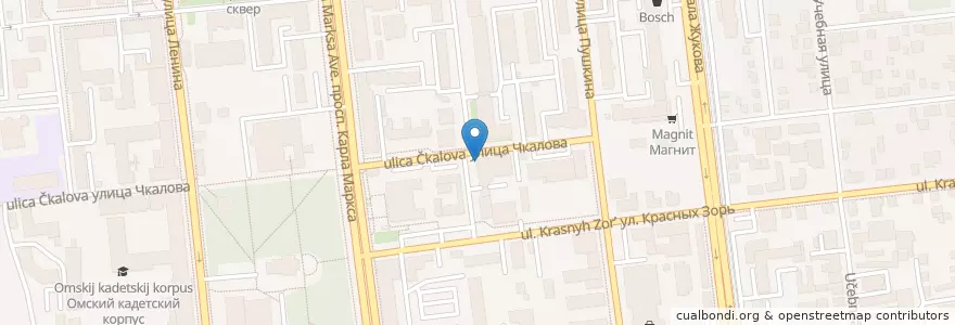 Mapa de ubicacion de Ультрамед en Rússia, Distrito Federal Siberiano, Омская Область, Омский Район, Городской Округ Омск.