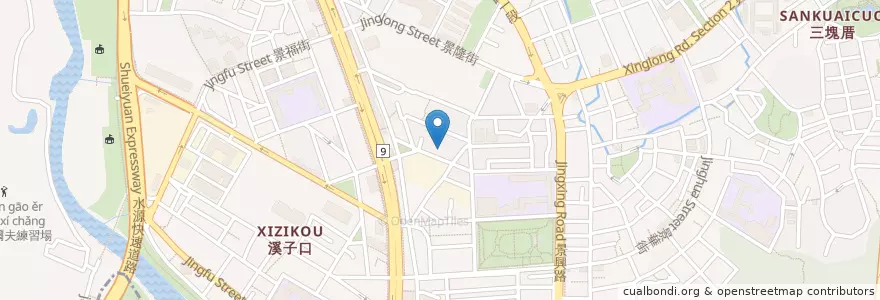 Mapa de ubicacion de 基督國度歌珊教會 en Taiwan, New Taipei, Taipei, Wenshan District.