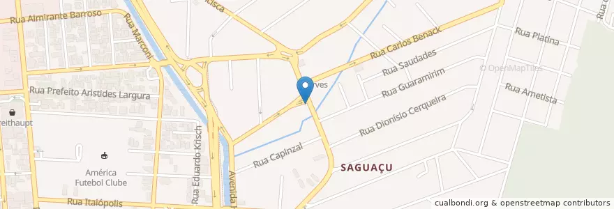 Mapa de ubicacion de Bar Astral en Brasil, Região Sul, Santa Catarina, Região Geográfica Intermediária De Joinville, Microrregião De Joinville, Joinville.
