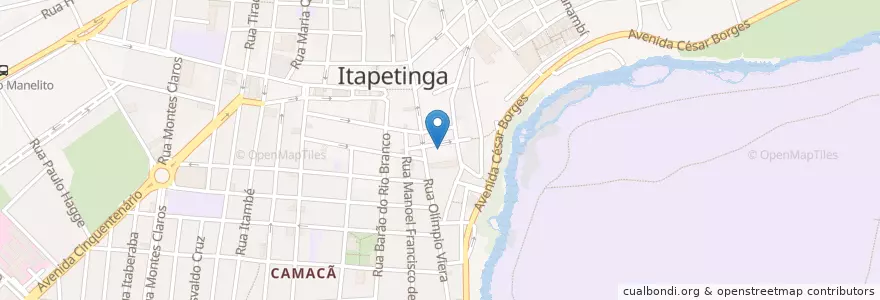 Mapa de ubicacion de Restaurante Misun en البَرَازِيل, المنطقة الشمالية الشرقية, باهيا, Região Geográfica Intermediária De Vitória Da Conquista, Microrregião De Itapetinga, Itapetinga.