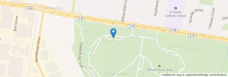 Mapa de ubicacion de 1 Swallow en Австралия, Виктория, City Of Kingston.