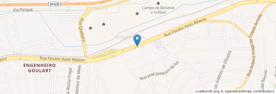 Mapa de ubicacion de Motel Sedução en 브라질, 남동지방, 상파울루, Região Geográfica Intermediária De São Paulo, Região Metropolitana De São Paulo, Região Imediata De São Paulo, 상파울루.