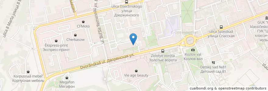Mapa de ubicacion de Аптека en 러시아, Центральный Федеральный Округ, Владимирская Область, Городской Округ Владимир.