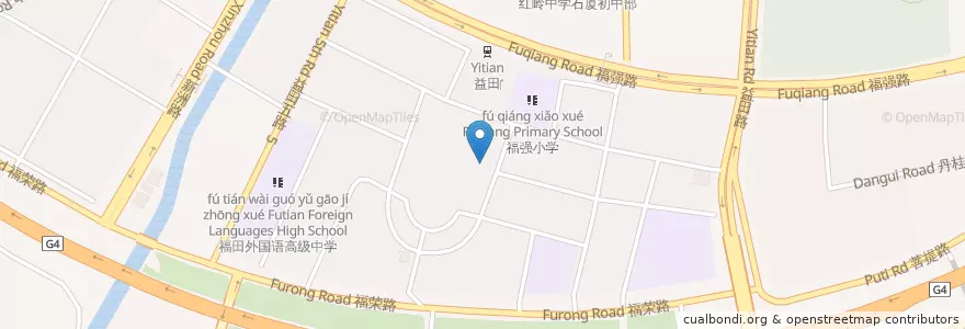 Mapa de ubicacion de 社区保健 en 中国, 広東省, 深セン市, 福田区.