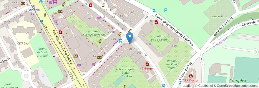 Mapa de ubicacion de 365 en Sepanyol, Catalunya, Barcelona, Barcelonès, Barcelona.